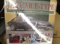 (brand new) Jaguar E-Type Handbuch der Original spezifikationen 3.8, 4.2 & V12
